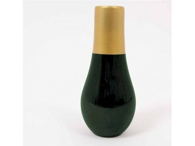 VASE AZELIE VERT OR 30CM