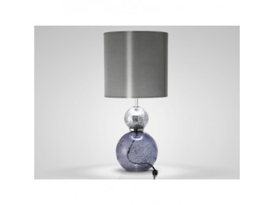 LAMPE VOLCANIQUE FUME/ARGENT H55CM