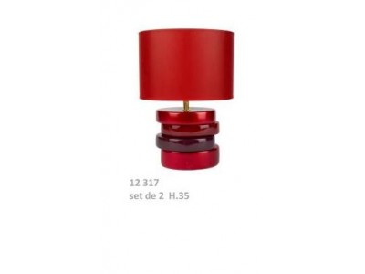 LAMPE CERAMIQUE ROUGE