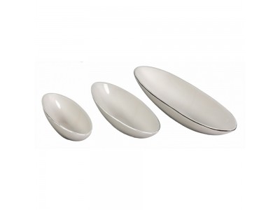 SET DE 3 PLATS BLANCS L25/33/45