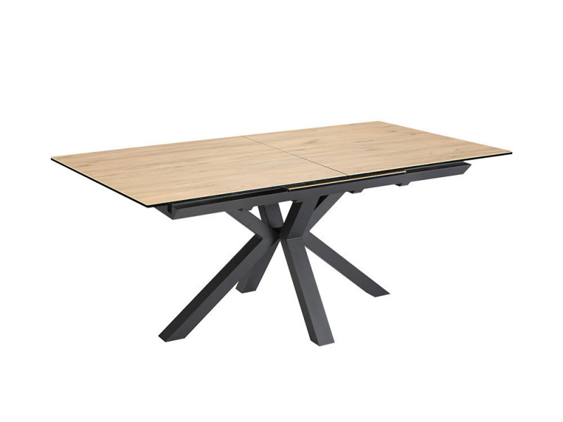 Bruyère - Table de séjour extensible pieds en croix 