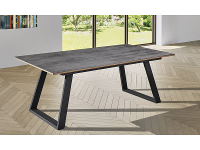 Salto  - Table plateau céramique extensible 