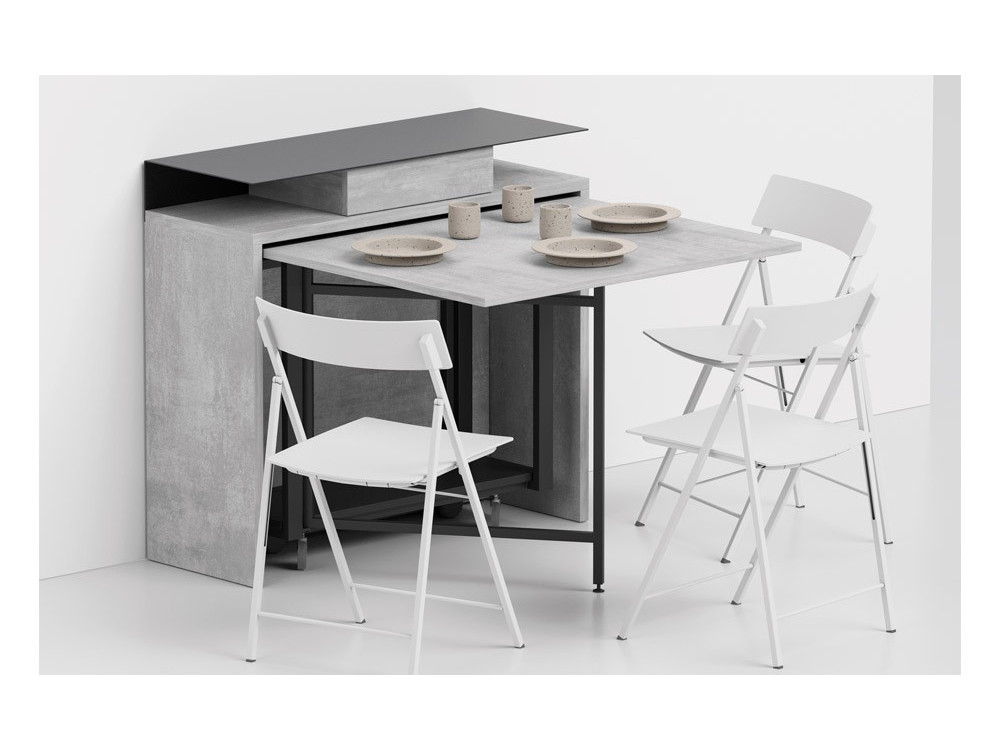 ARCHI - Console extensible et 6 chaises pliables 