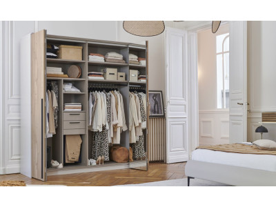 TOSCANE - Armoire 4 portes  