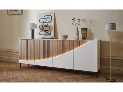 Buffet 4 portes 226cm - TOPAZE