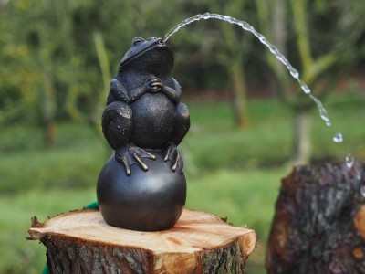 Statue en bronze : Fontaine Grenouille sur Ballon