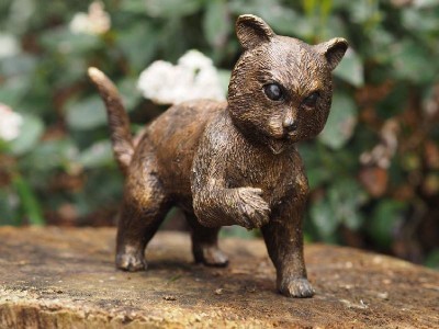 Statue en bronze : Chat debout Joueur